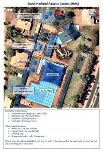 Classified Image: South Hedland Aquatic Centre - Bookable Areas Map