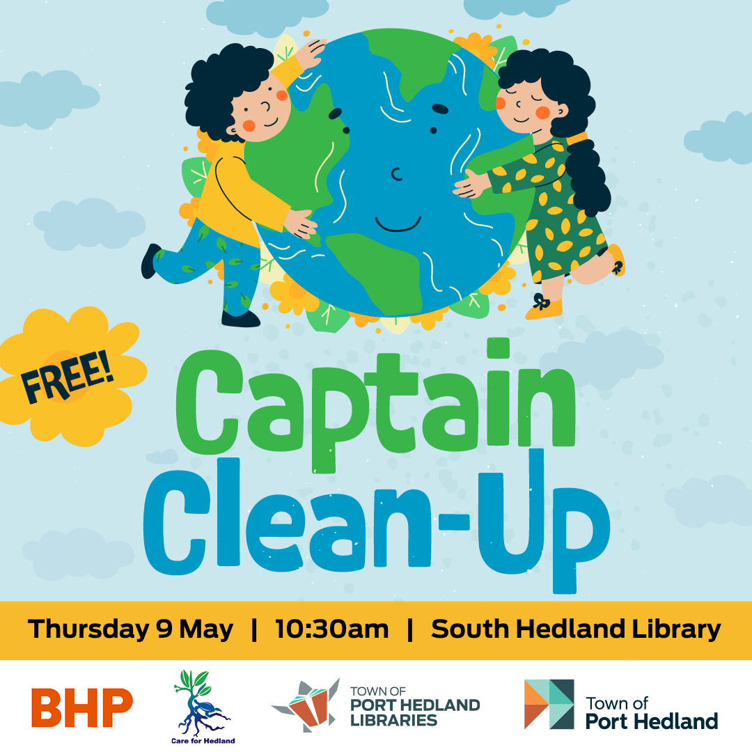 Captain Clean Up at South Hedland Library