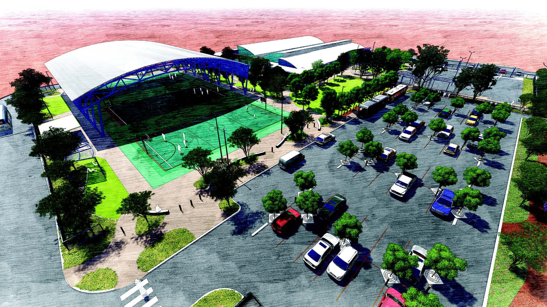 JD Hardie Youth and Community Hub Masterplan Image