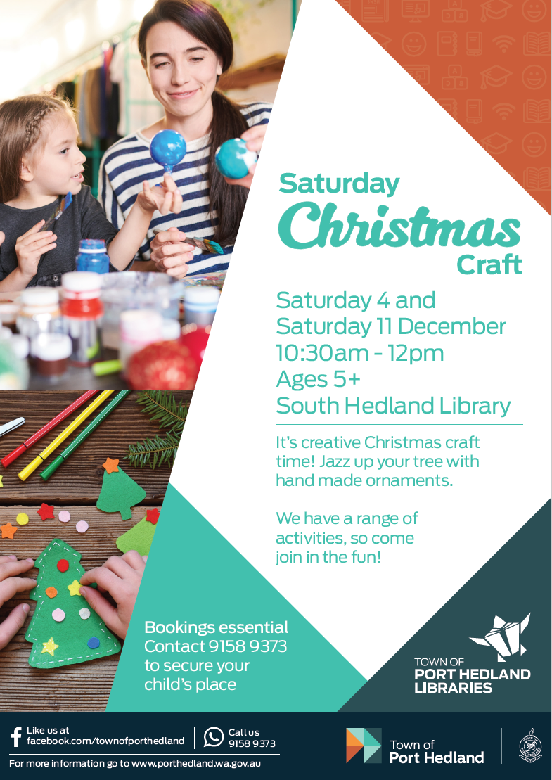 News Story - Christmas Craft at South Hedland Library » Town of Port ...