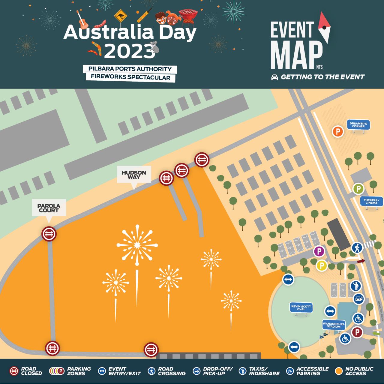 Australia Day 2023 Event Map