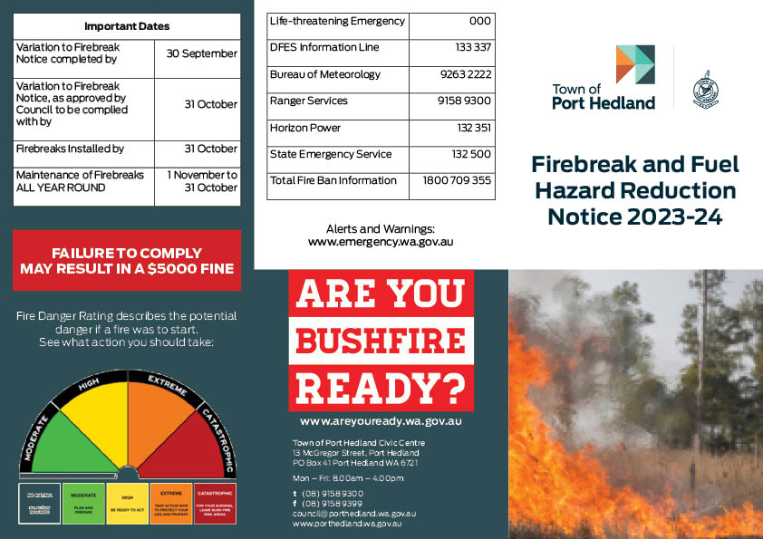 Be Bushfire Ready » Town of Port Hedland