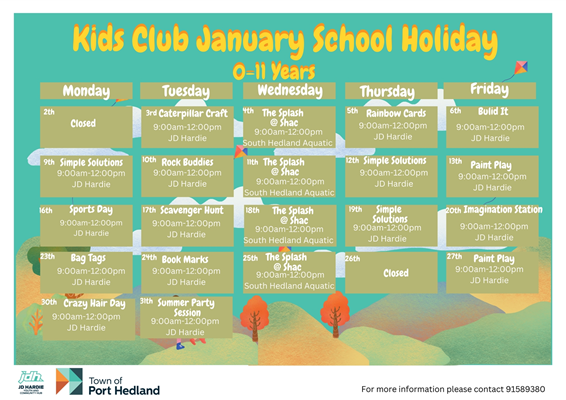 Image Kids Club Holiday Program