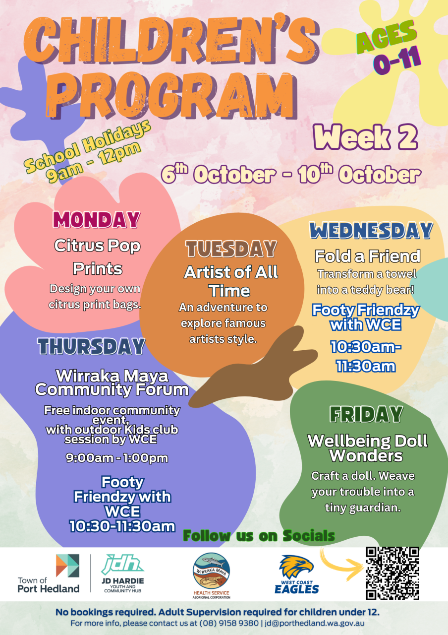School Holidays - Week Two!