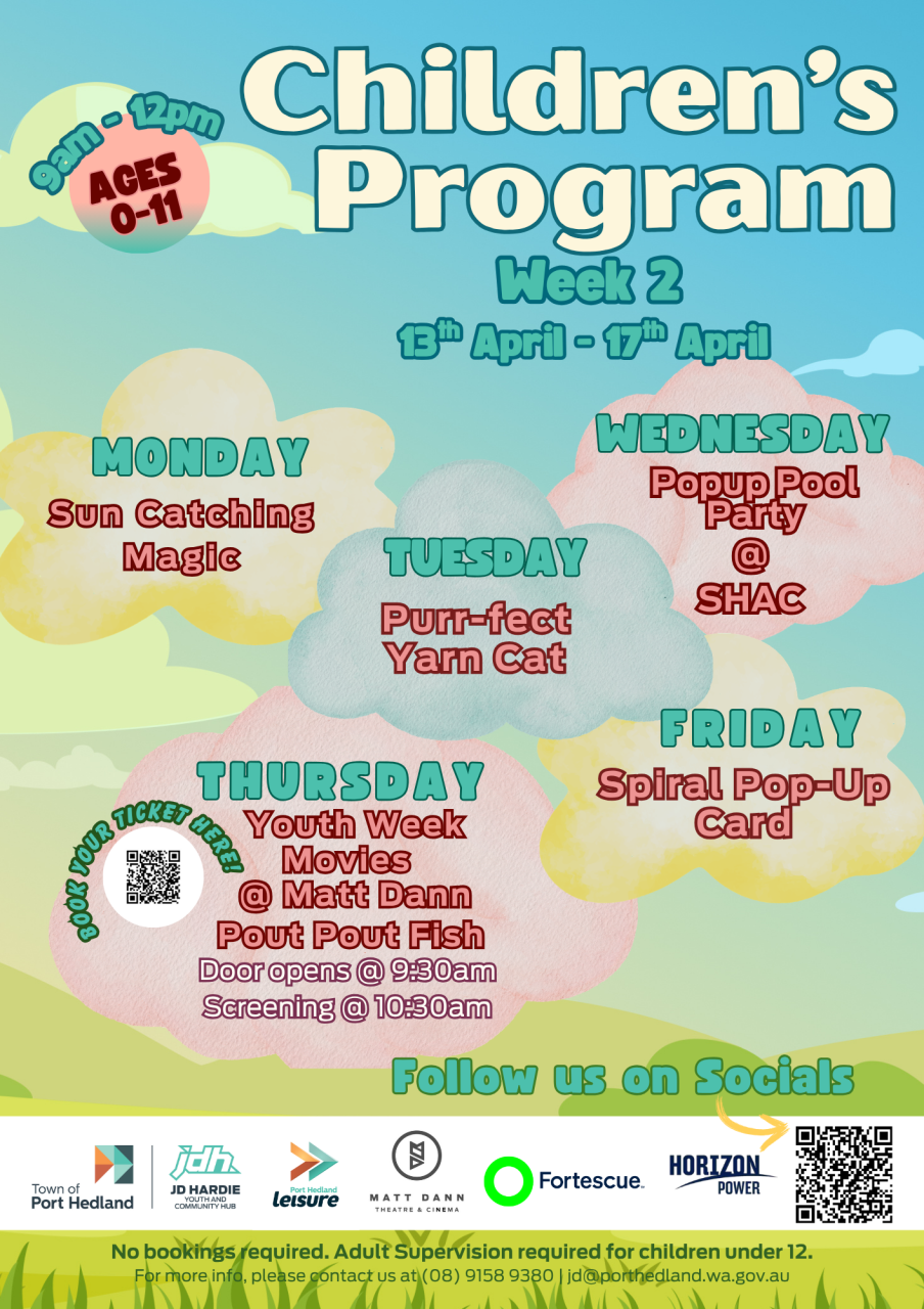 Kids Program - School Holidays