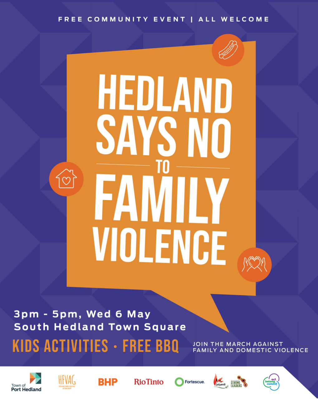 Hedland Says No to Family Violence - Community Event