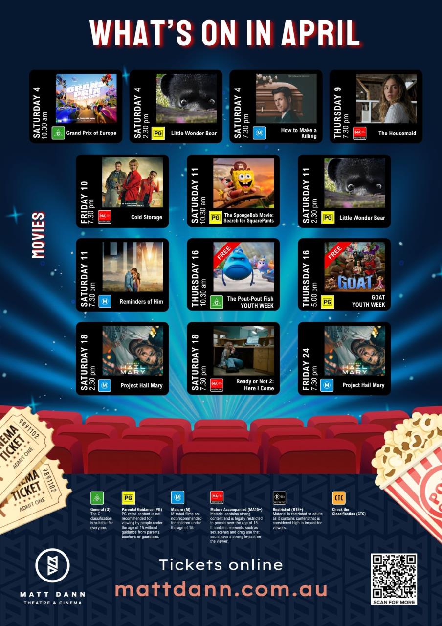 What's On in April !