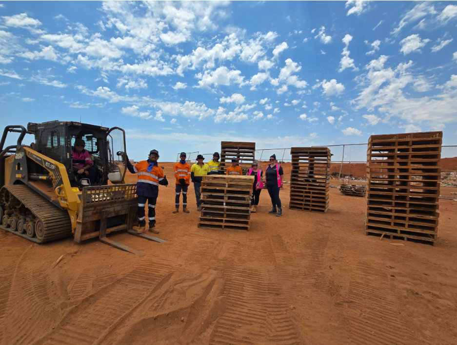 South Hedland Landfill leads the way on pallet recycling in the Pilbara