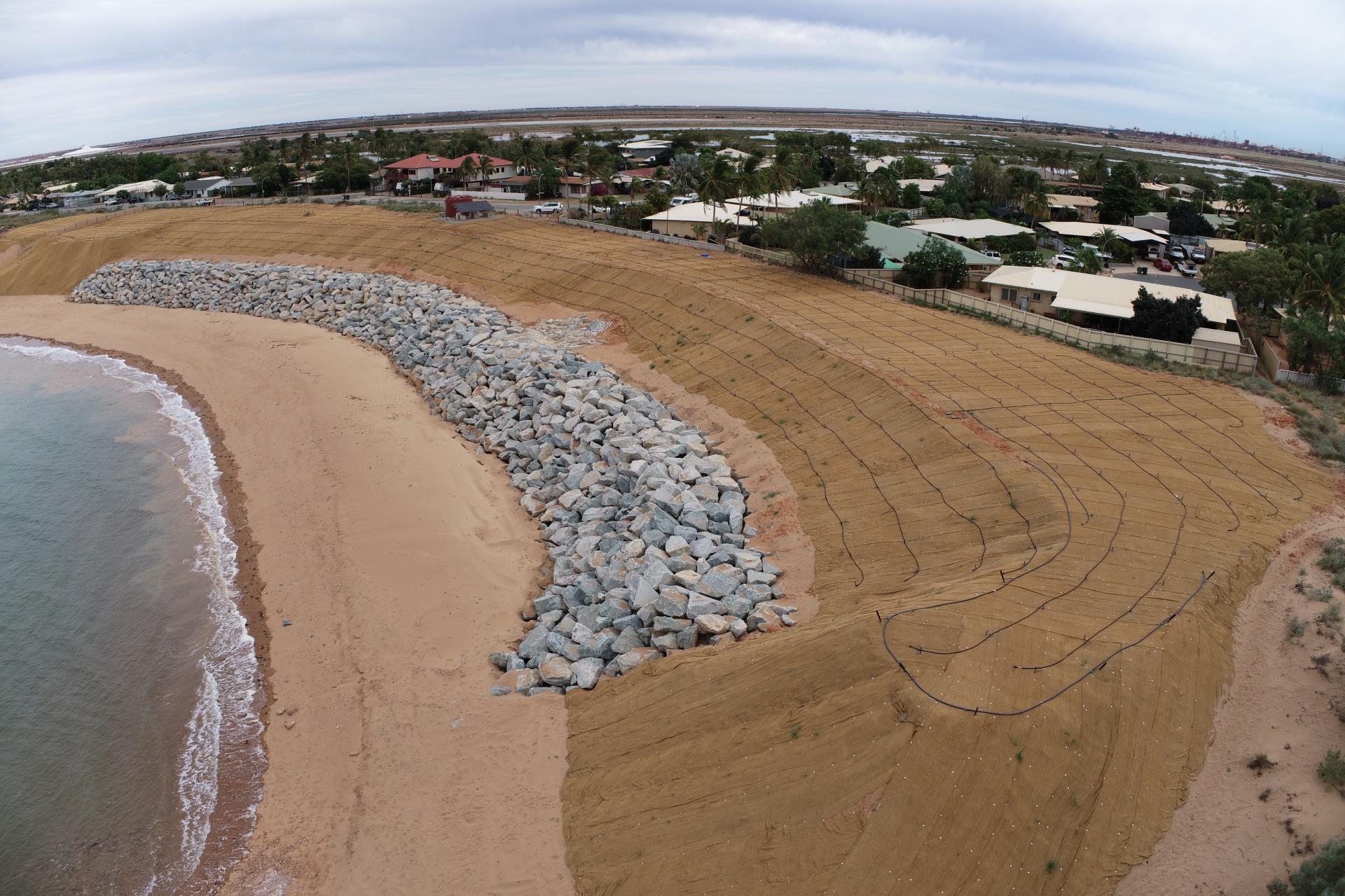 Seawalls to preserve Hedland coastline for generations  	
