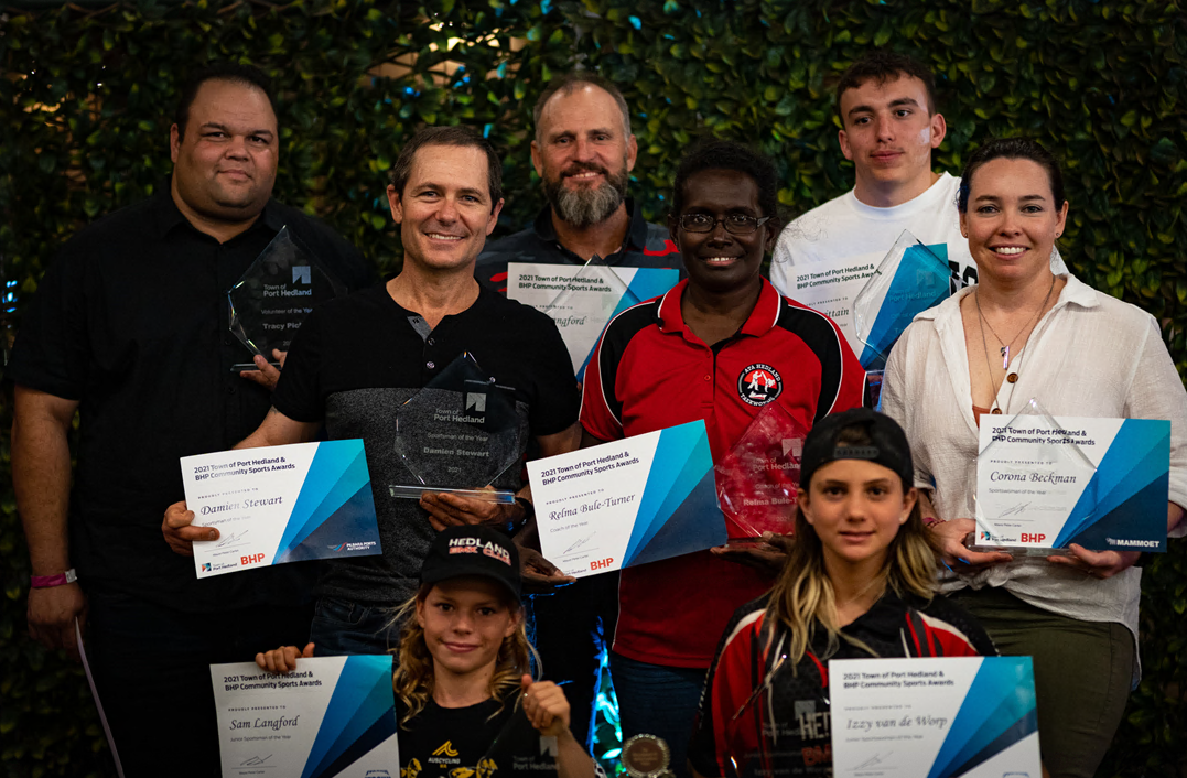 Hedland’s sporting legends recognised at 2021 Town and BHP Community